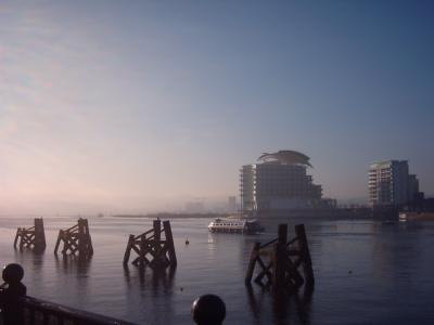 Water Bus in Cardiff Bay